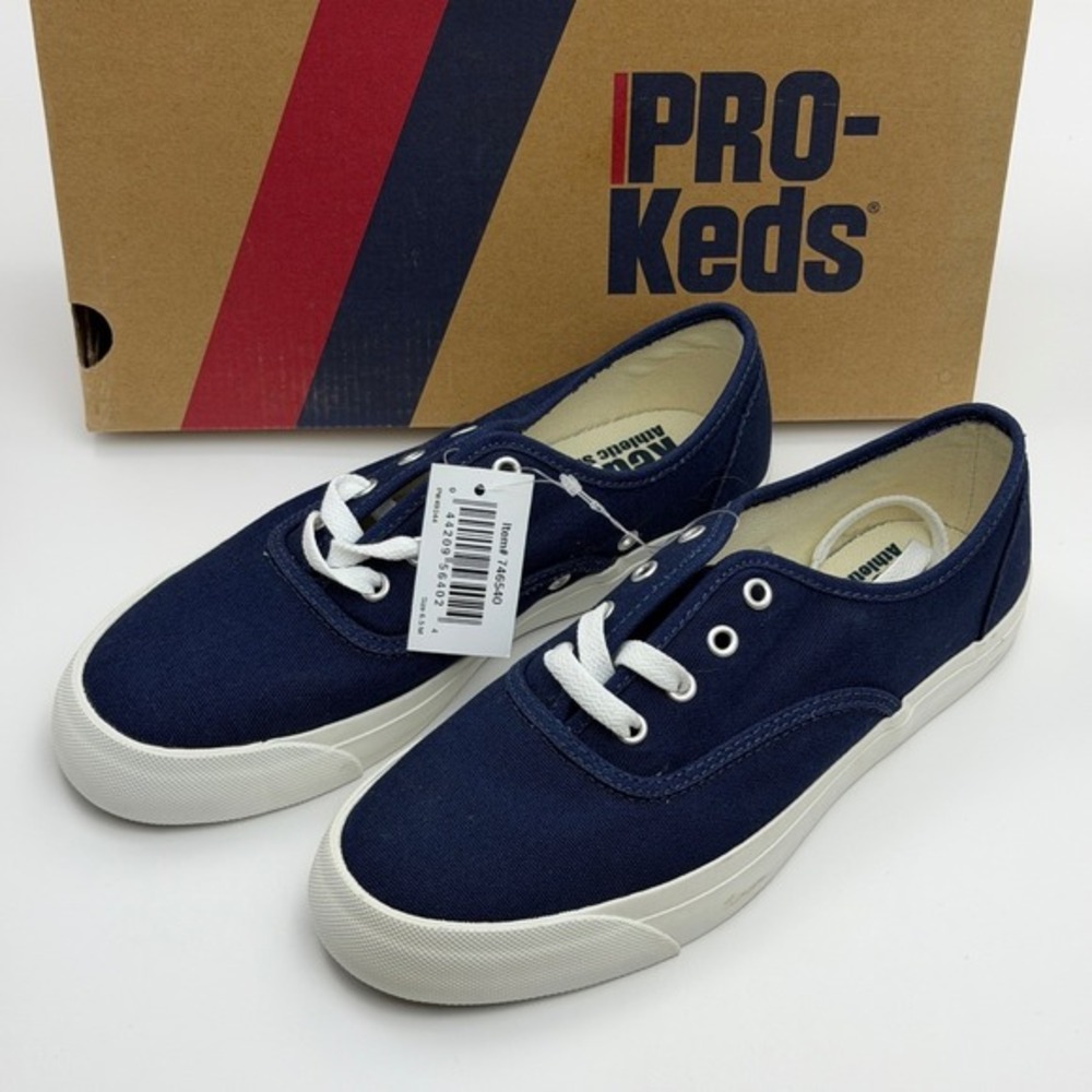 NEW Pro Keds Sneakers Shoes‎ Women Size 6.5 Royal Lo CVO SMU Navy Blue Canvas